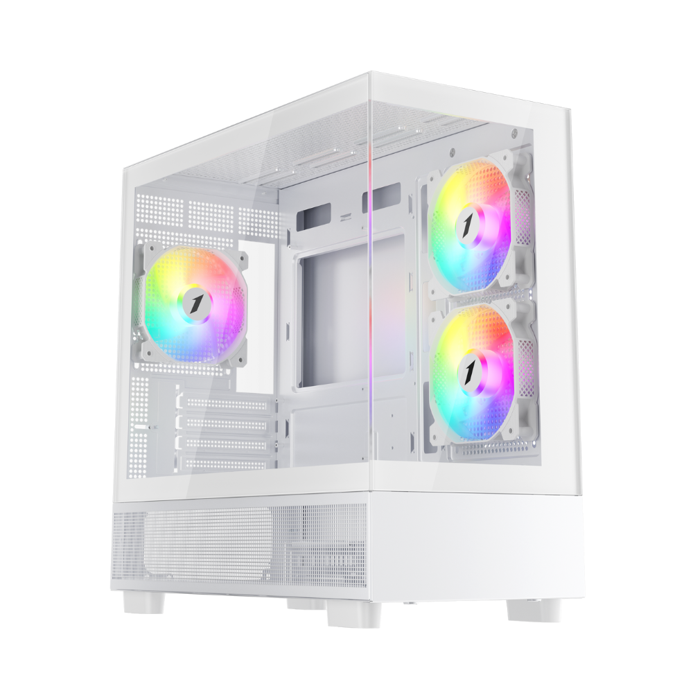 Datoru korpuss 1stPlayer Mi5 White (Mi5-WH-2FC7R-W-1FC7-W)