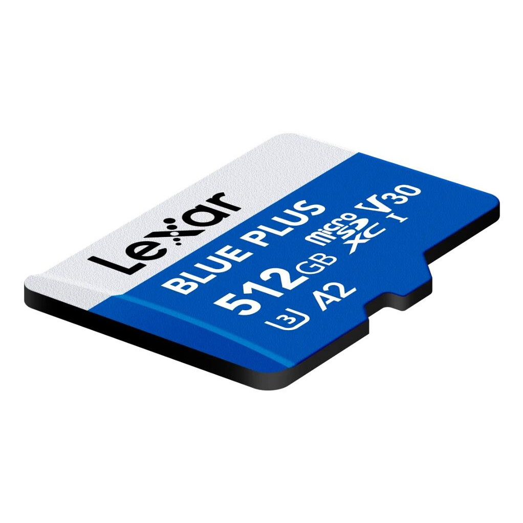 Atmiņas karte Lexar 512GB MicroSDXC Blue (LMSBLPL512G-BNANG)