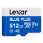 Atmiņas karte Lexar 512GB MicroSDXC Blue (LMSBLPL512G-BNANG) - foto 2