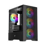 Datoru korpuss 1stPlayer Go2 Black (Go2-BK-4F7)