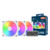 Korpusa dzesētājs Montech GF120R V2 ARGB White (GF120R V2 ARGB PWM 3I1 (W))