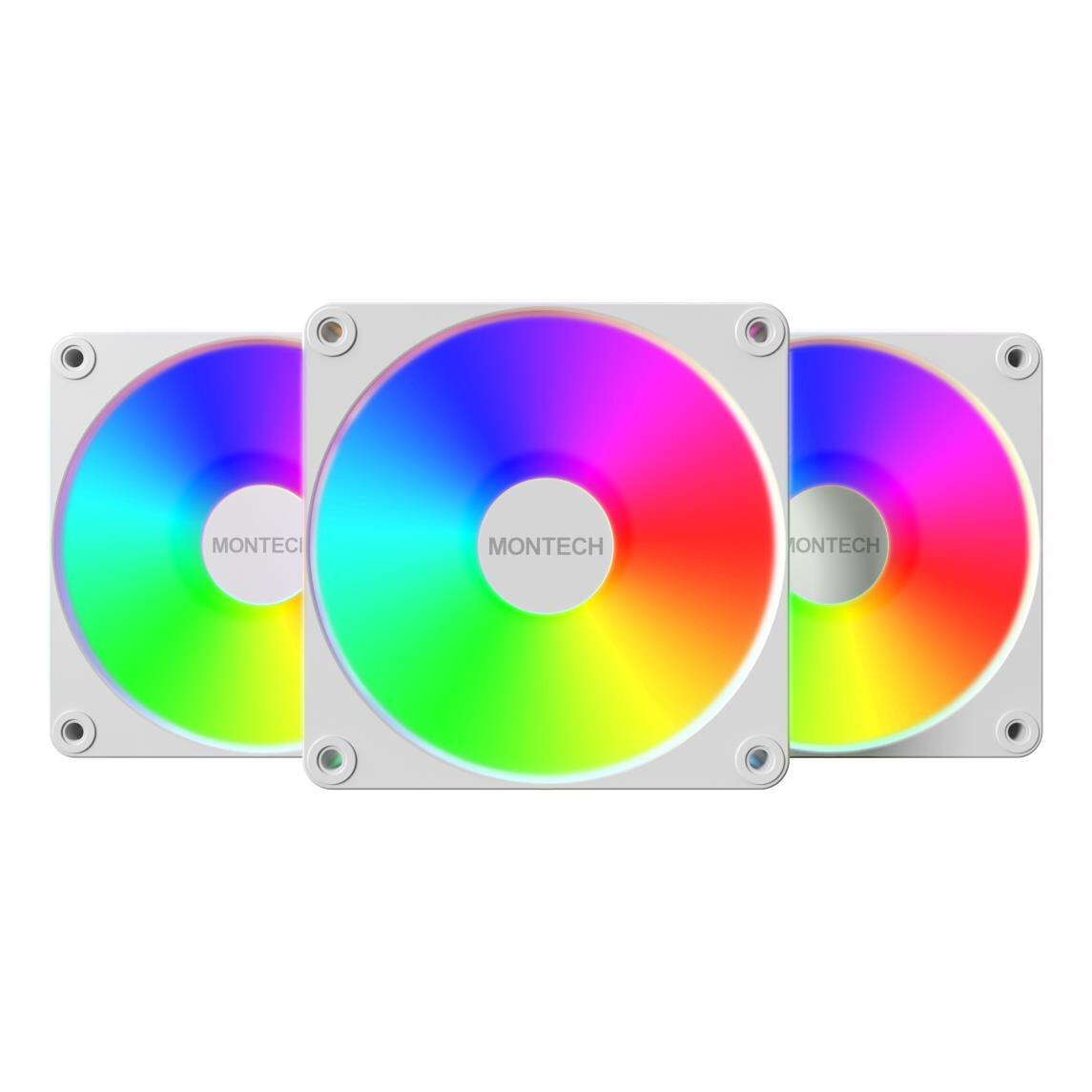 Korpusa dzesētājs Montech GF120R V2 ARGB White (GF120R V2 ARGB PWM 3I1 (W)) - foto 2