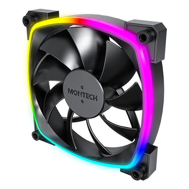 Korpusa dzesētājs Montech AX120 PWM Black (AX120 PWM BLACK 3 IN 1) - foto 2