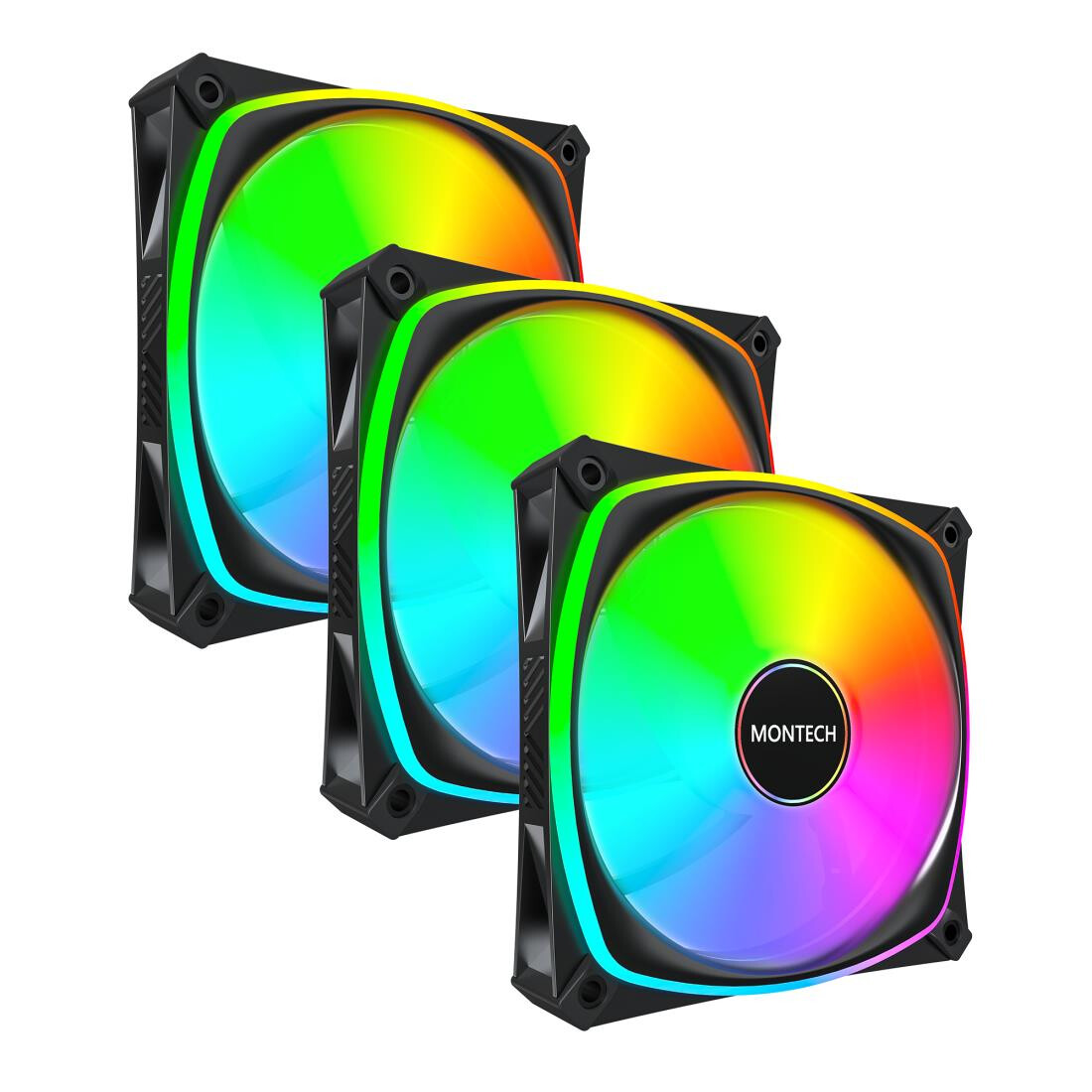 Korpusa dzesētājs Montech AX120 PRO Black (AX120 PRO BLACK 3 IN 1)