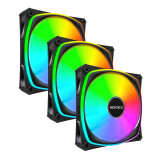 Korpusa dzesētājs Montech RX120 PRO Black (RX120 PRO BLACK 3 IN 1)