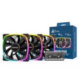 Korpusa dzesētājs Montech RX120 PWM Black (RX120 PWM BLACK 3 IN 1)