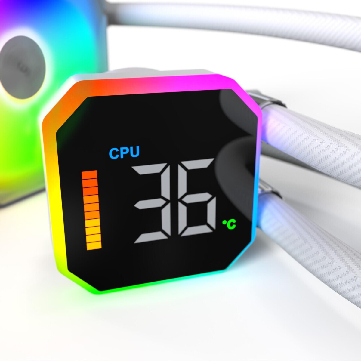 Procesoru dzesētājs Montech HyperFlow Digital 240 White (HYPERFLOW DIGITAL 240 (W))