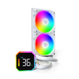 Procesoru dzesētājs Montech HyperFlow Digital 240 White (HYPERFLOW DIGITAL 240 (W))