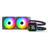 Procesoru dzesētājs Montech HyperFlow Digital 240 Black (HYPERFLOW DIGITAL 240 (B))