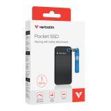 SSD External SSD Verbatim Pocket - 1To Black/Blue (32191)