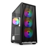 Datoru korpuss Sharkoon VK4 Rainbow Midi Tower Black (4044951044108)