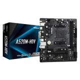 Pamatplate ASRock A520 A520M-HDV Black (90-MXBE50-A0UAYZ)