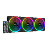 Ventilateur de boîtier AeroCool Orbit RC RGB 12cm Black (ACF3-OB10227.01)