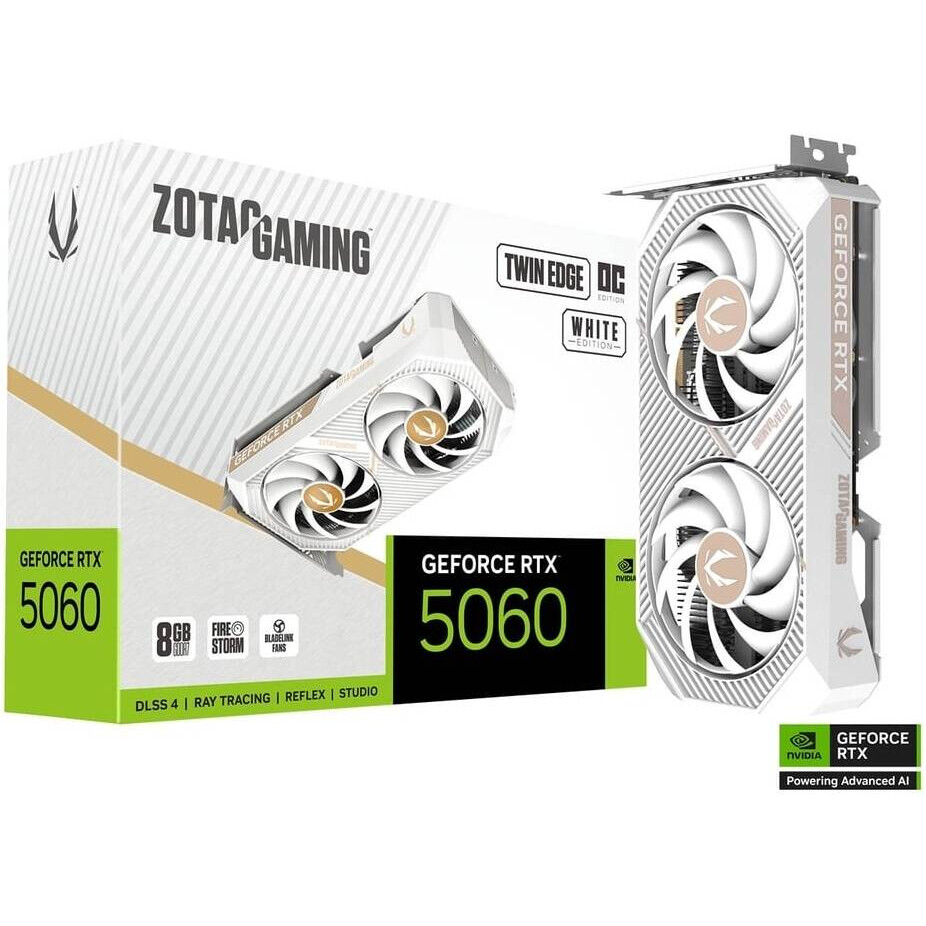 Videokarte ZOTAC GAMING GEFORCE RTX 5060 8GB GDDR7 White (ZT-B50600Q-10M) - foto 4