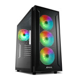 Datoru korpuss Sharkoon TG6M RGB Tower Black (4044951032136)