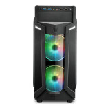 Datoru korpuss Sharkoon VG6-W RGB Midi Tower Black (4044951026814)