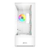 Datoru korpuss Sharkoon AK6 RGB Midi Tower White (4044951041701)