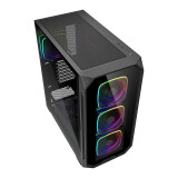 Datoru korpuss Sharkoon AK5G RGB Midi Tower Black (4044951041831)