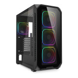 Datoru korpuss Sharkoon AK5G RGB Midi Tower Black (4044951041831)