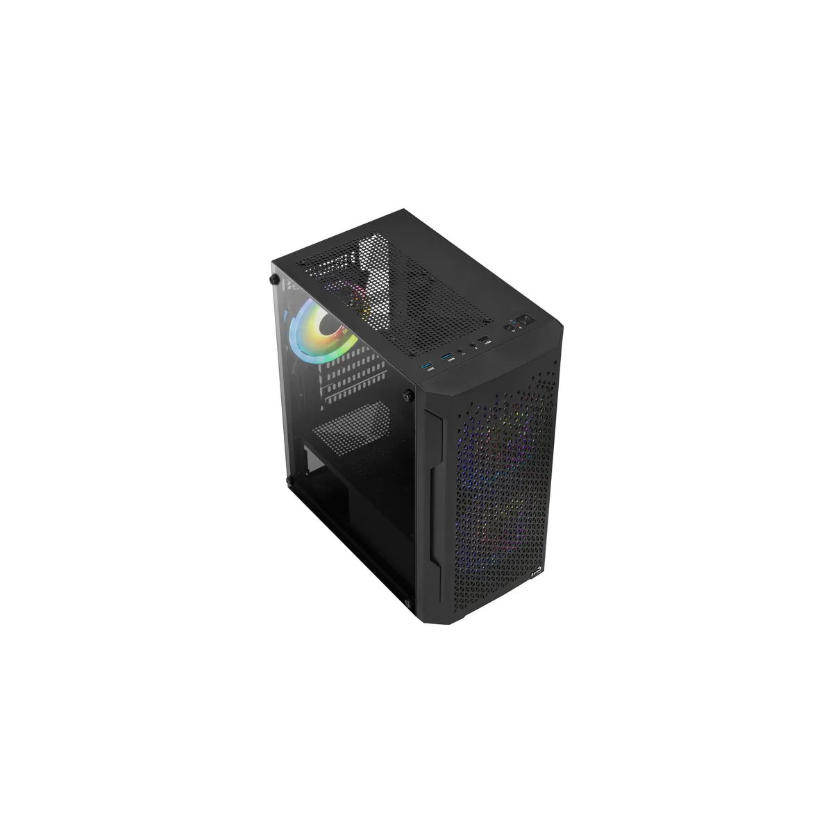 Datoru korpuss AeroCool Trinity Mini-G-BK-V2 Mini Tower Black (ACCS-PV32033.11) - foto 5