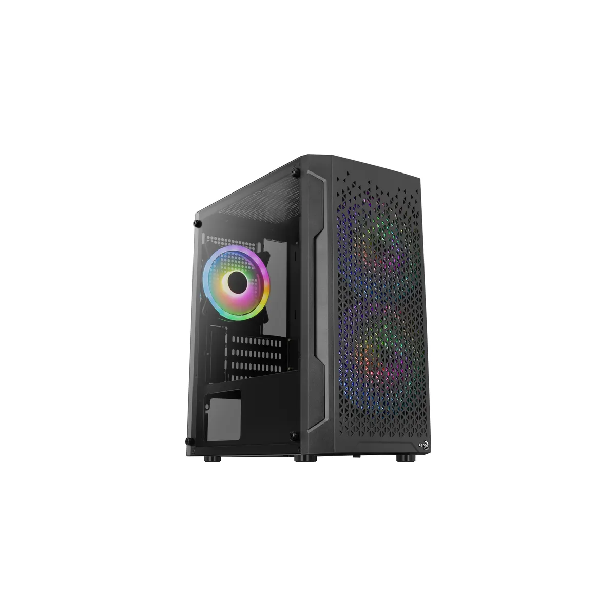 Datoru korpuss AeroCool Trinity Mini-G-BK-V2 Mini Tower Black (ACCS-PV32033.11) - foto 7