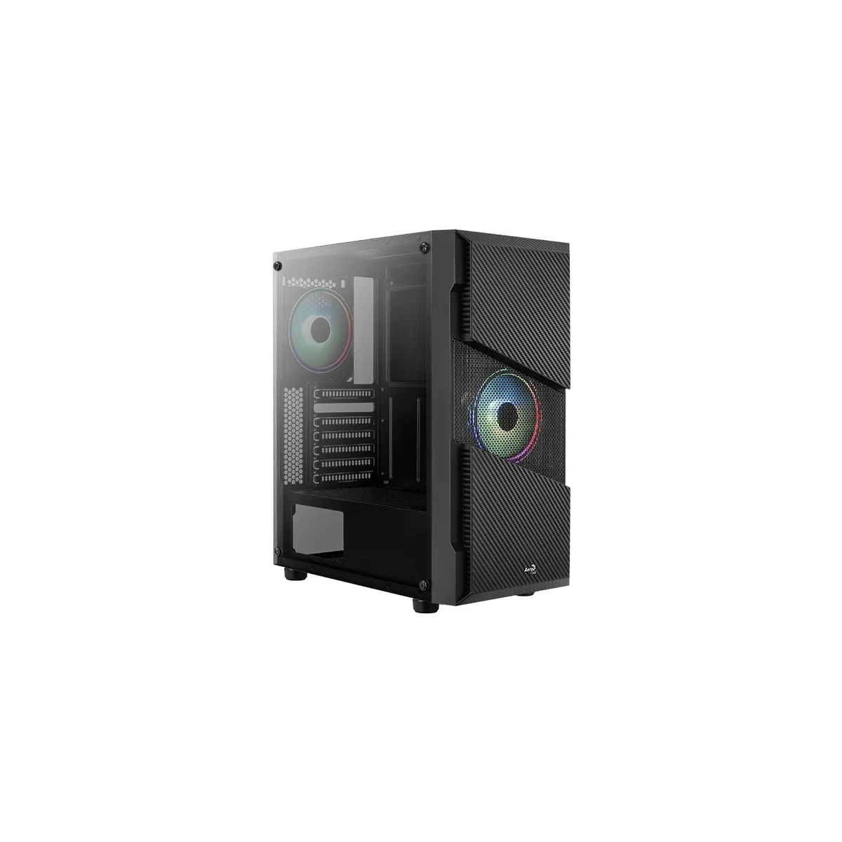 Datoru korpuss Aerocool PGS Saturn RGB Midi Tower Black (ACCM-PV20023.11) - foto 6