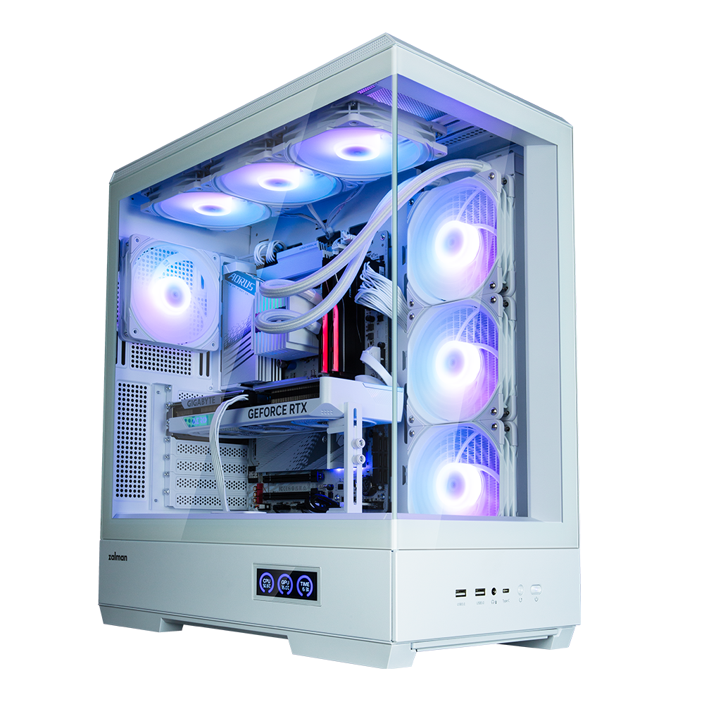 Datoru korpuss Zalman P50 DS Mid-Tower White - P50 DS White