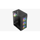 Datoru korpuss AeroCool Falcon-G-BK-V2 ARGB Midi Tower Black (ACCM-PV41143.11)