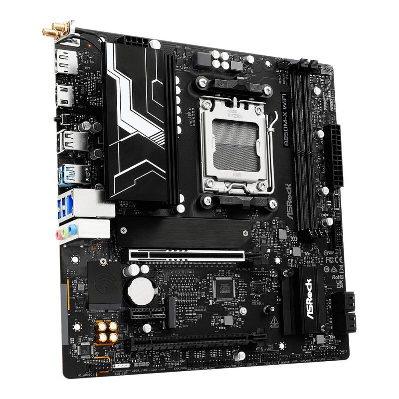 Pamatplate ASRock B850M-X WiFi R2.0 BLACK (90-MXBSH0-A0UAYZ) - foto 4