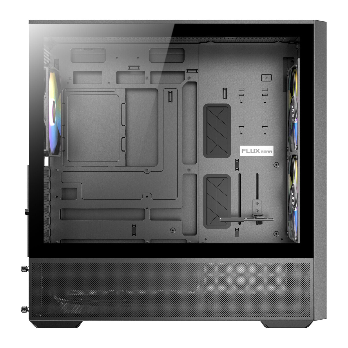 Datoru korpuss Antec Flux Rear Mid Tower Black (0-761345-10241-4) - foto 2