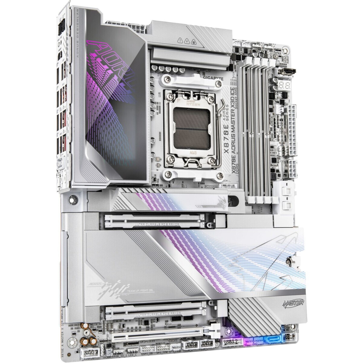 Pamatplate Gigabyte X870E AORUS MASTER X3D ICE White - X870E A MASTER X ICE - foto 2