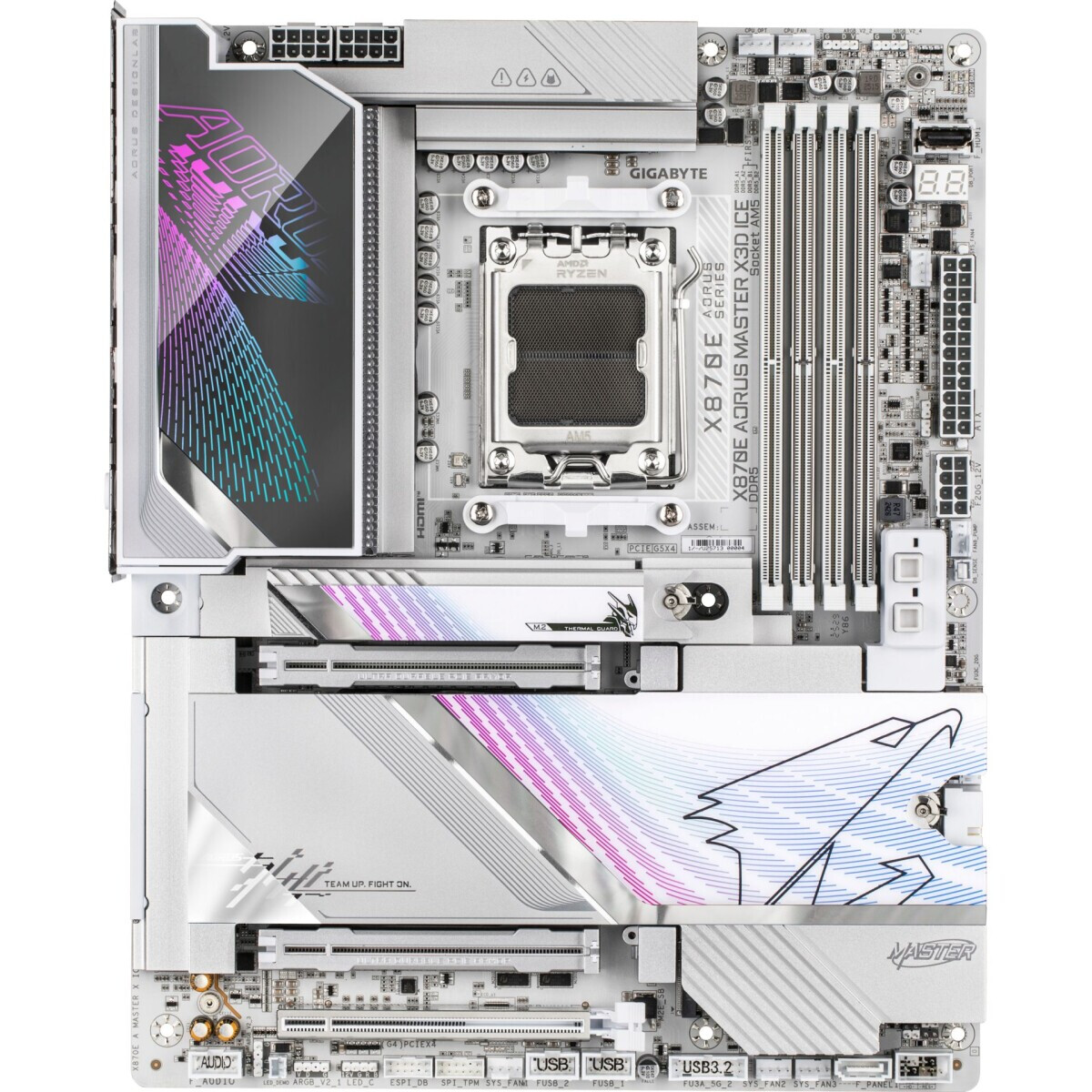 Pamatplate Gigabyte X870E AORUS MASTER X3D ICE White - X870E A MASTER X ICE - foto 4