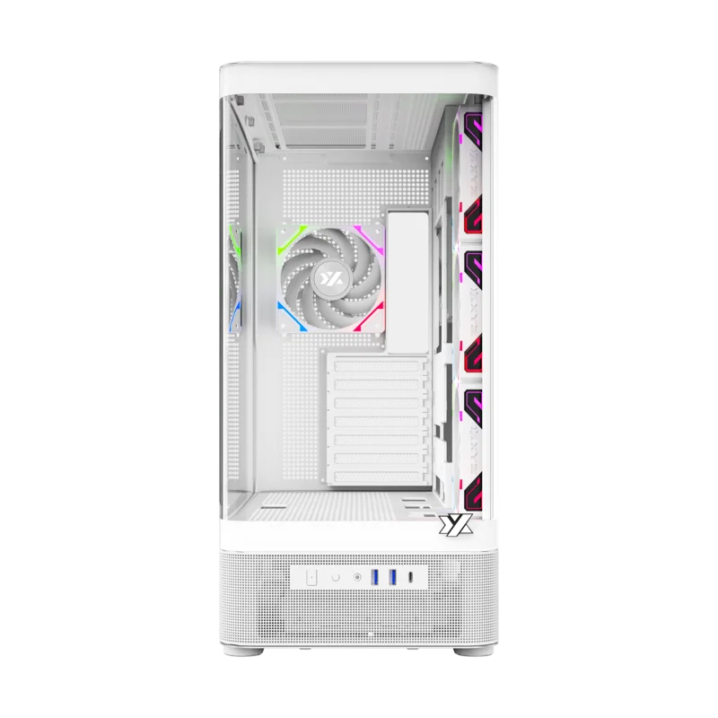 Datoru korpuss XYZ Quantum Pro Mid‑Tower White (X-CS-QUANTUMPRO-W) - foto 3