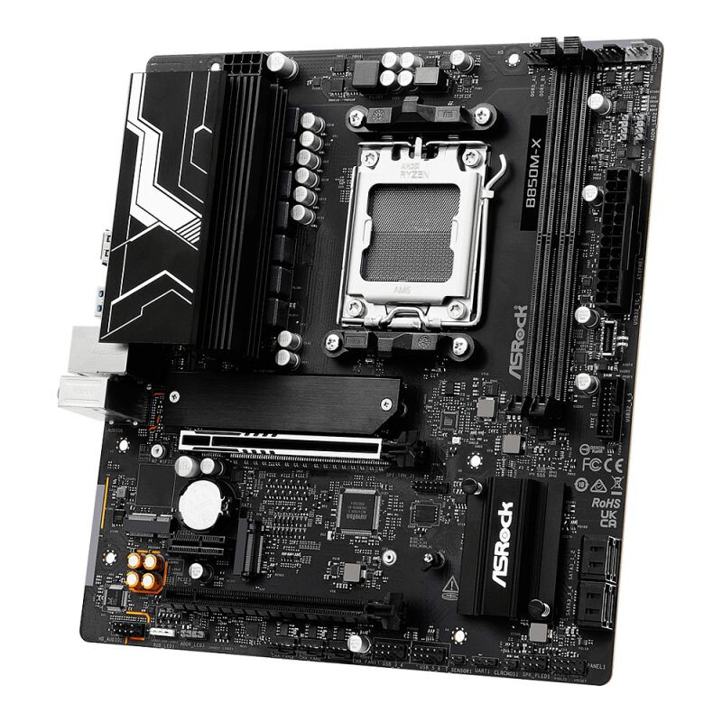 Pamatplate Asrock B850 B850M-X R2.0 Black (90-MXBSG0-A0UAYZ) - foto 4