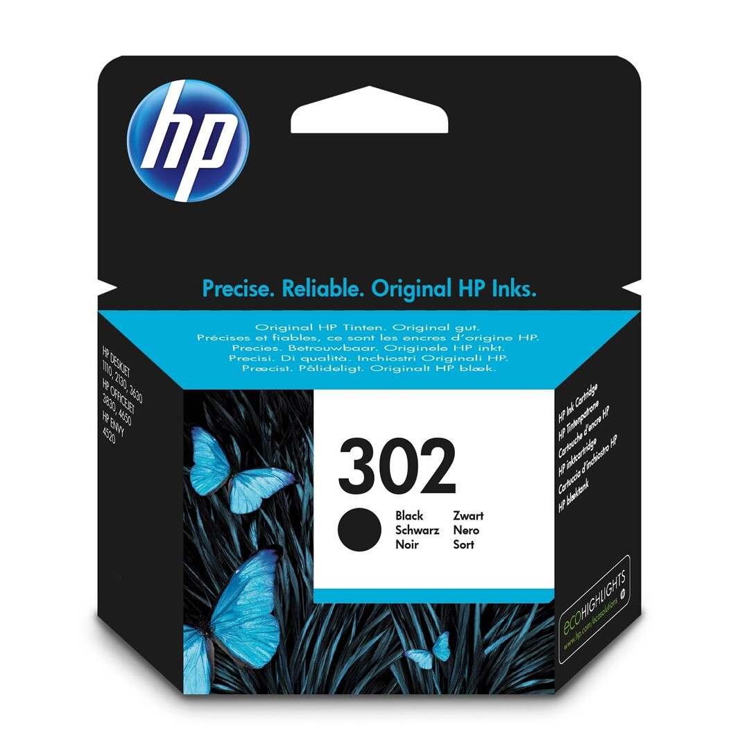 Kārtridžs HP 302 Black Original Ink Cartridge (F6U66AE)