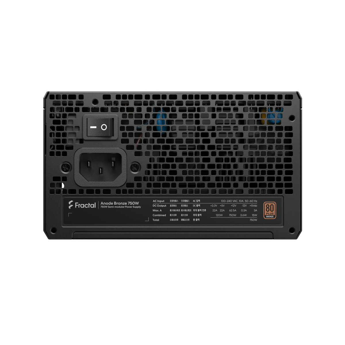 Barošanas bloks Fractal Design Anode Bronze 750W Black (FD-P-AA1B-750-EU) - foto 2