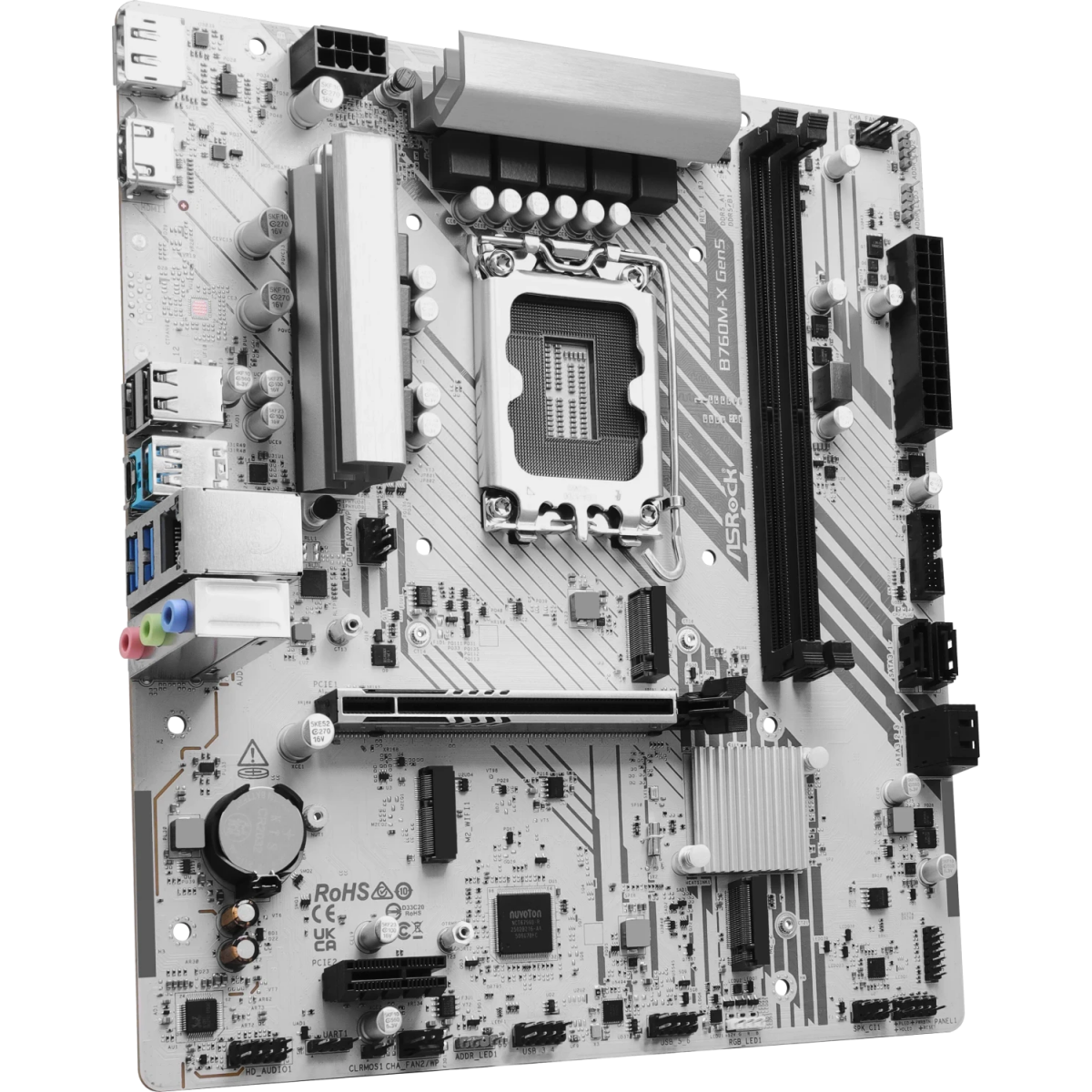 Pamatplate ASRock B760 B760M-X GEN5 Silver (90-MXBTR0-A0UAYZ) - foto 3