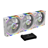 Ventilateur de boîtier Pack of 3 Gamdias Aeolus P2-U RGB Case Fans 12cm White (16302-04503-00013-G)