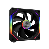 Ventilateur de boîtier Pack of 3 Gamdias Aeolus P2U RGB Case Fans 12cm Black (16302-03303-00000-G)