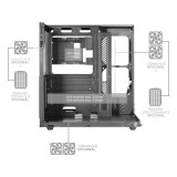 Datoru korpuss Mars Gaming TACMARS-MCINFINIOLITE Midi Tower Black