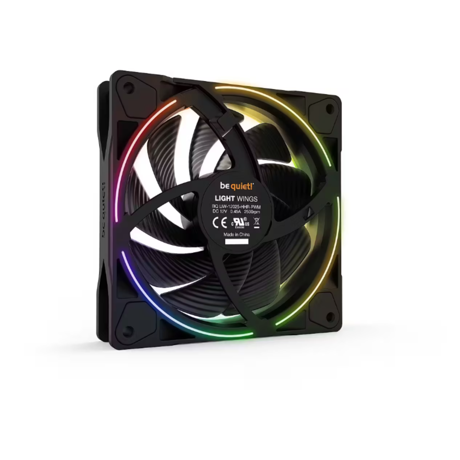 Korpusa dzesētājs Be Quiet! Light Wings High Speed Black (BL077) - foto 2