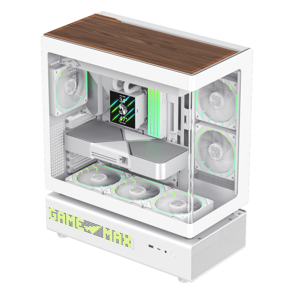 Datoru korpuss Gamemax N90 Midi-Tower White (1118-3090R0001) - foto 5