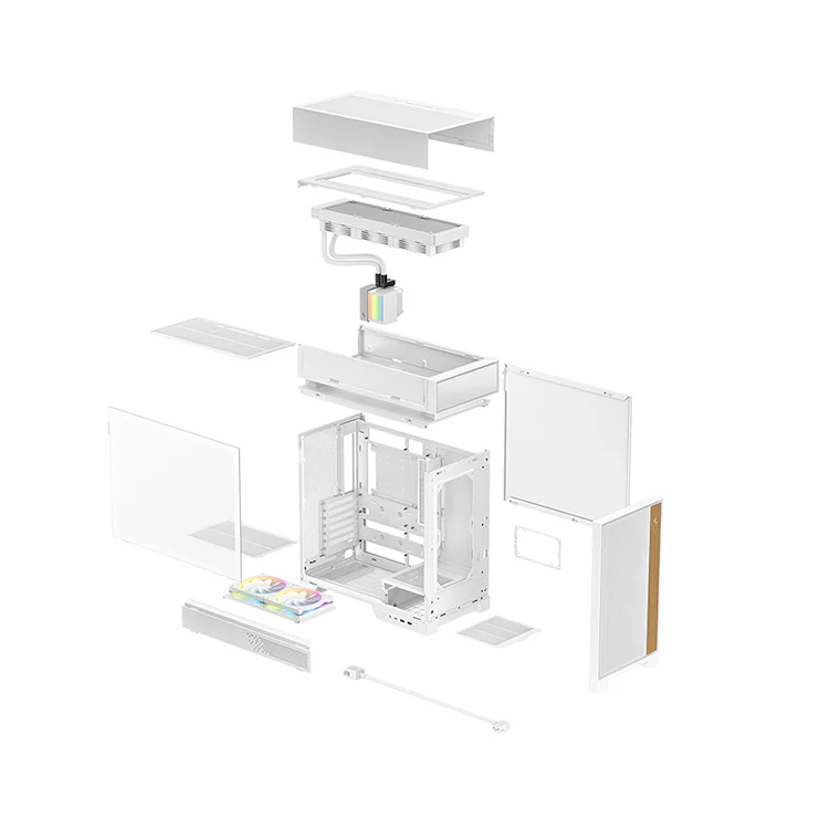 Boitiers PC DeepCool CL6600 WH Full Desktop White (R-CL6600-WHNNA0-G) - photo 2