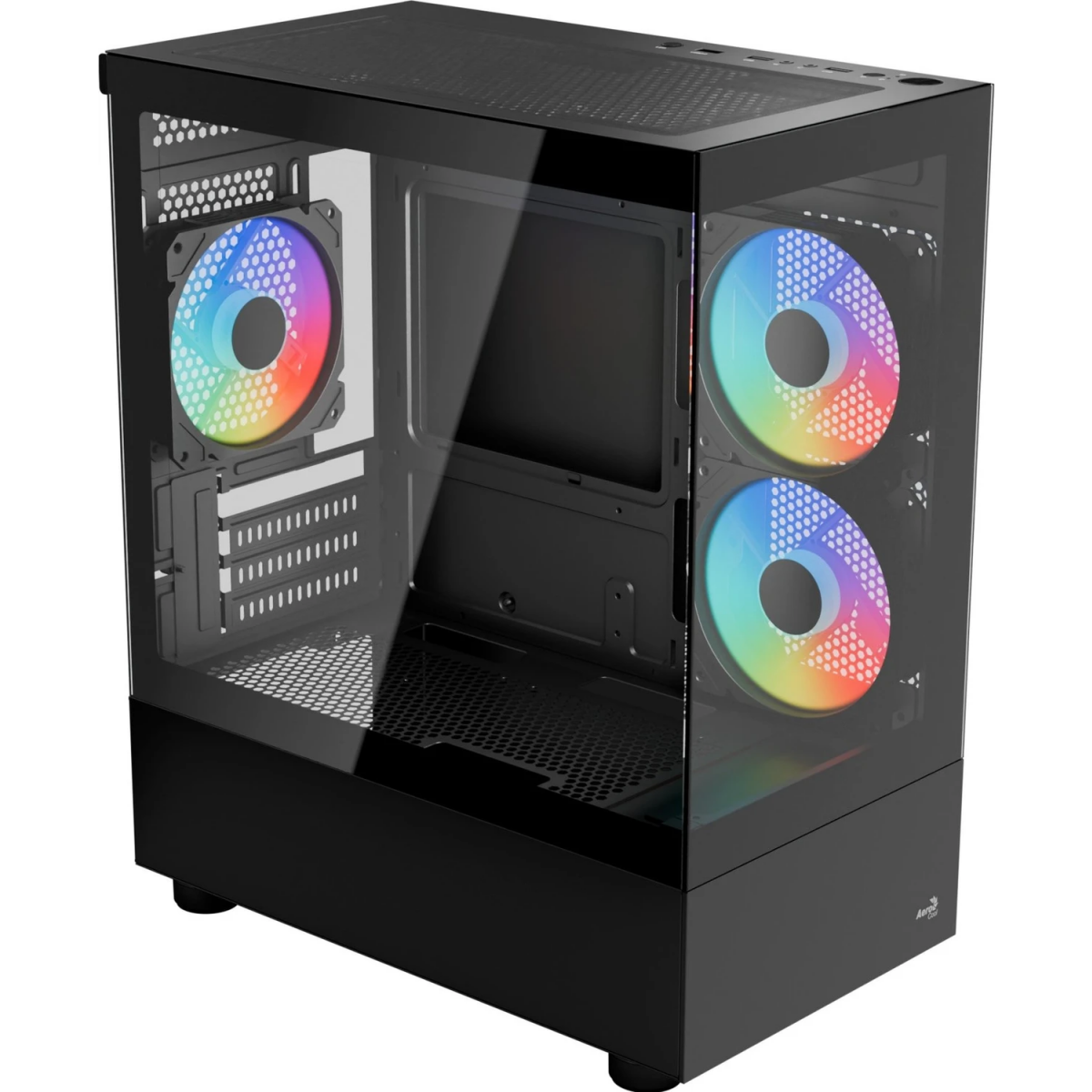 Datoru korpuss AeroCool Viewport Mini-G-BK-v4 Mini Tower Black (ACCM-ES09533.11) - foto 6