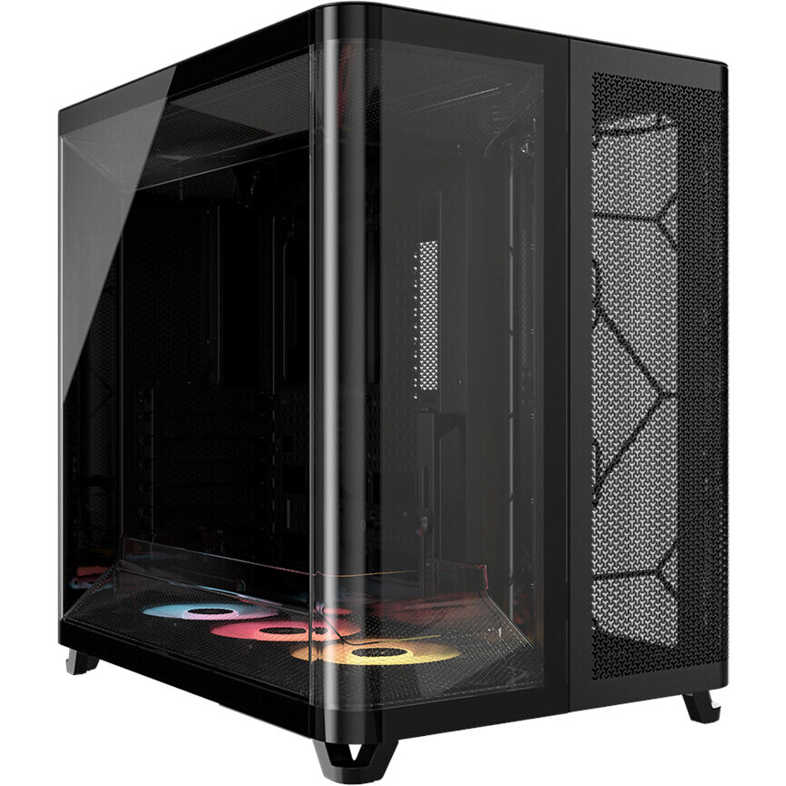 Datoru korpuss Corsair AIR 5400 LX-R RGB iCUE LINK Midi Tower Black (CC-9011320-WW) - foto 6