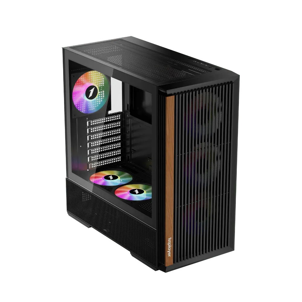 Datoru korpuss 1stPlayer WD7 ATX Mid-Tower Black - WD7-BK - foto 2