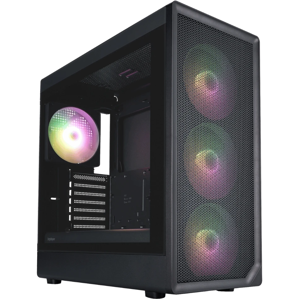 Boitiers PC 1stPlayer AU8 RGB Black - AU8-BK