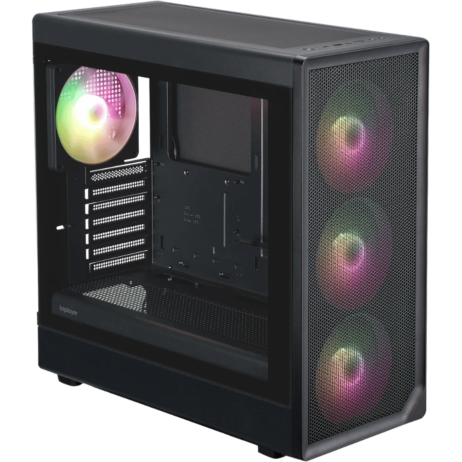 Boitiers PC 1stPlayer AU8 RGB Black - AU8-BK - photo 2