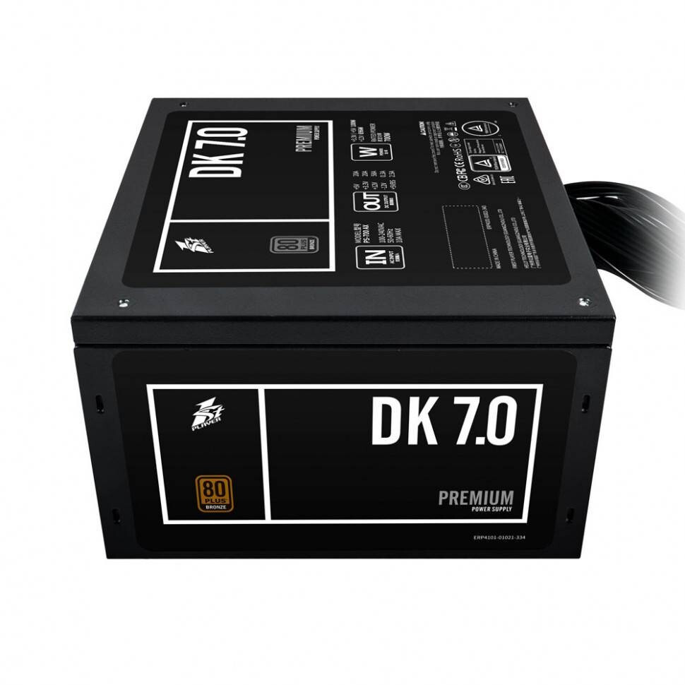 Barošanas bloks 1stPlayer DK Premium 700W Black ( DKPM-BRZ-700-BK-EU) - foto 5
