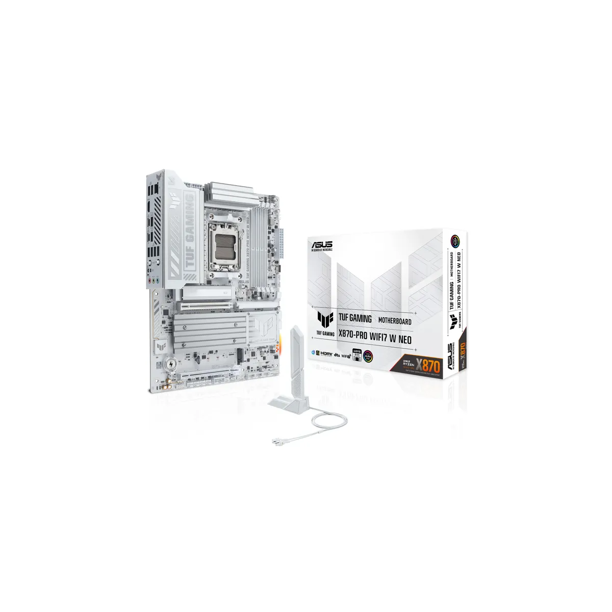 Pamatplate ASUS X870 TUF GAMING X870-PRO WIFI7 W NEO White (90MB1NY0-M0EAY0)